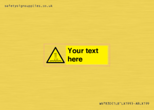 Custom warning artificial waterfall